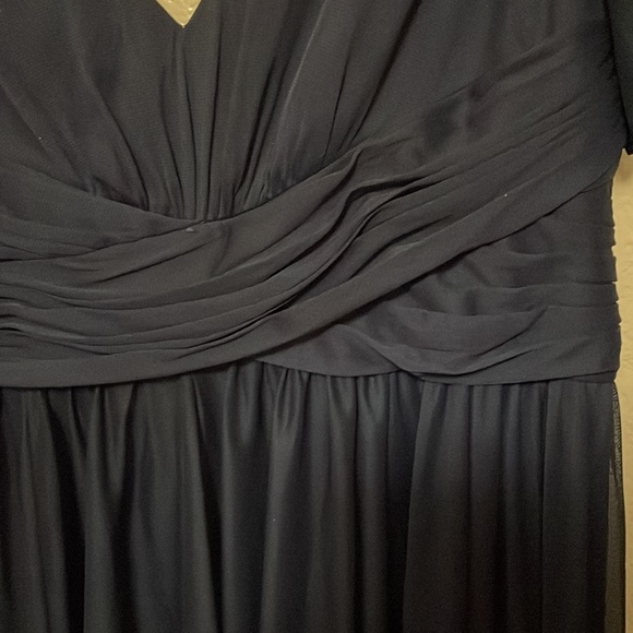 Maternity formal Davids bridal navy blue dress - Picture 4 of 5